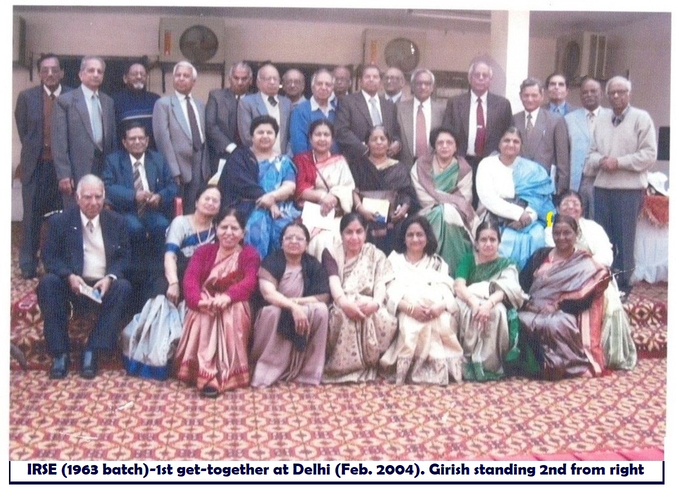 A group of people posing for a photo AI-generated content may be incorrect.